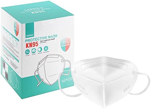 SAROULU 5-Layer Breathable Disposable KN95 Face Masks Respirator Cup Dust Safety Protection Mask - Image 2