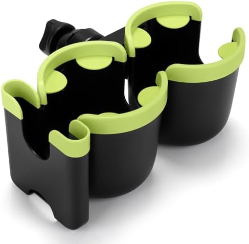 Accmor Stroller Cup Holder with Phone Holder, Bike Cup Holder, Walker Scooter Wheelchair Cup Holder Attachment, Universal Cup Holder for Uppababy Graco Strollers by Accmor