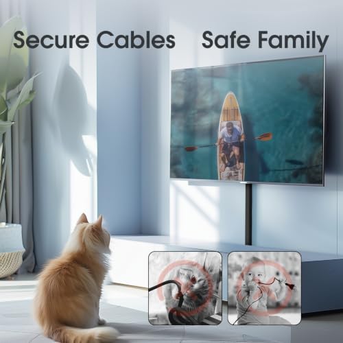Wire Covers for 2 Cords TV on Wall, 47in Paintable Cable Hider, Medium Cable Management Kit, Cord Hiding for Wall Black, W0.95in H0.47in - Image 7