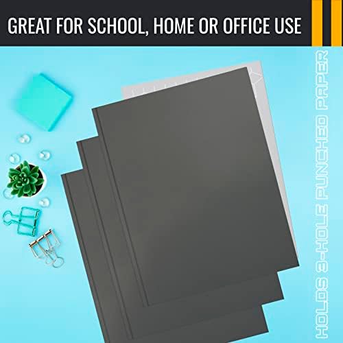 Better Office Products Gray Paper 2 Pocket Folders with Prongs, Matte Texture, Letter Size Paper Folders, 50 Pack, with 3 Metal Prong Fastener Clips, Gray - Image 6