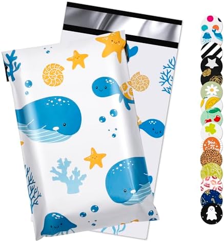 Poly Mailer 6x9 Inch 100 Pcs, Shipping Bags for Clothing by JOWLROEL