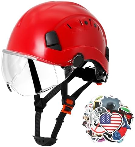 Aolamegs Construction Hard Hat with Visor and Chin Strap for Men,ANSI Z89.1 by Aolamegs