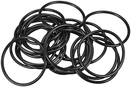 uxcell Nitrile Rubber O-Rings 60mm OD 53mm ID 3.5mm Width, Metric Nitrile Rubber Sealing Gasket, Pack of 20 by uxcell