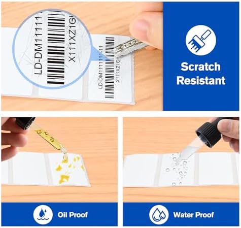 LLIKED 2"x1" Thermal Labels 1300 Removable Labels with No Residue - Image 5