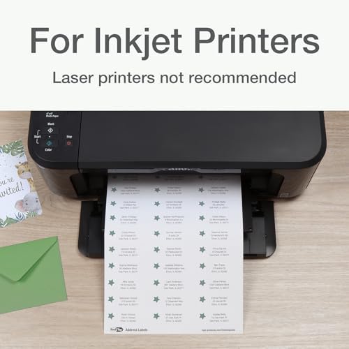Redi-Tag Address Labels, 750 Blank (25 Sheets of 30), 1" x 2.625", for Inkjet Printers Only, Free Online Templates (1009571) - Image 3