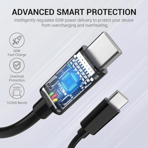 3-Pack USB C to USB C Fast Charging Cable for Samsung Charger Cord - Image 7