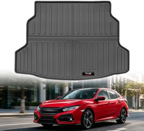 Custom for 2017-2021 Honda Civic Hatchback Cargo Mats Trunk Liner All Weather TPE Protection Mat Accessories (for 2017-2021 Honda Civic Hatchback) by Yonugli