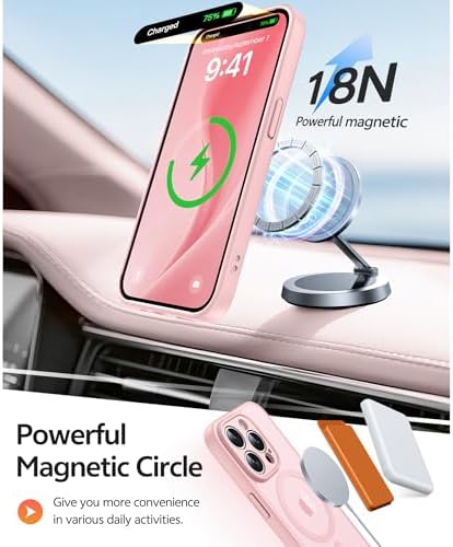 FNTCASE for iPhone 14 Pro Max Case, Fit for Magsafe, Glass Screen Protector - Image 3