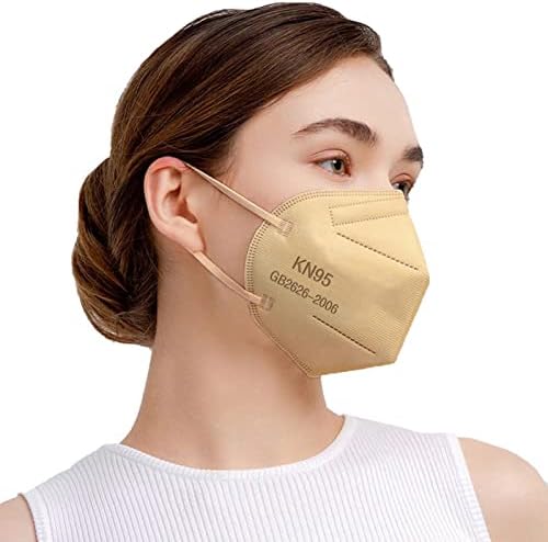 SAROULU 5-Layer Breathable Disposable KN95 Face Masks Respirator Cup Dust Safety Protection Mask by SAROULU
