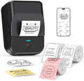 PM240 Label Maker Machine with 3 Tapes, Label Printer Black, Set 1 by TYPONOS