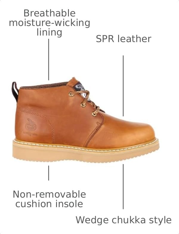 Georgia Boot Men's Wedge Chukka Work Boots - Image 3