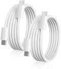USB C to USB C Cable, 2Pack 6FT 60W Type C Fast Charging Woven Cord by Wangmai