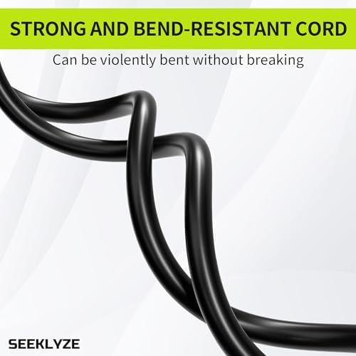 16/3 Black Extension Cord 3 FT Indoor, Short Extension Cord - Image 6