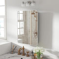 20x28 Bathroom Medicine Cabinet with Mirror, Matte Silver by Venlus