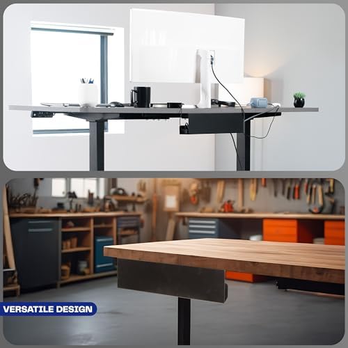VIVO Black 17 in Under Desk Cable Management Tray, DESK-AC06-1C - Image 6