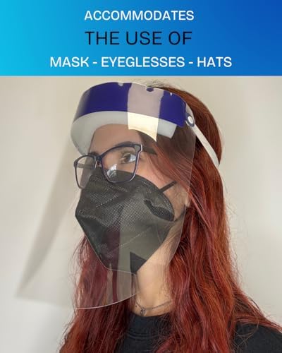Mystic Romance 10 Pack Face Shields – Reusable Anti-Fog Full Face Protection – Clear Safety Gear for Work, Salons & Travel - Image 3
