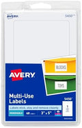Avery 5450 Removable Print or Write Labels, 3 x 5 - White (Pack of 40) by Avery