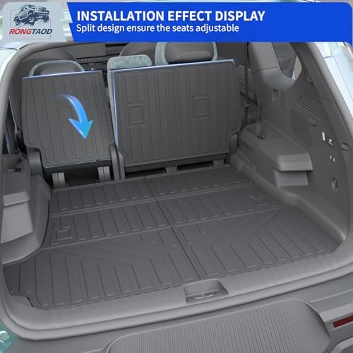 Rongtaod Cargo Mat & Backrest Mats for 2025 2026 Toyota 4Runner Gas 5 Seats - Image 4