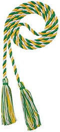 Tassel Depot Graduation Honor Cord - Kelly/Gold/White - Every School Color Available - Made In Usa by TasselDepot