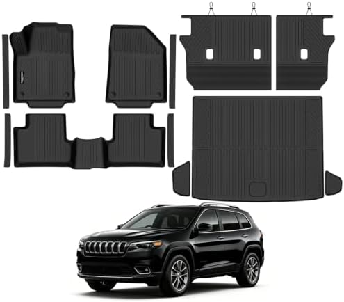 All Weather TPE Floor Mat Set for 2019-2023 Jeep Cherokee by TongamaAllWeatherFloorMats