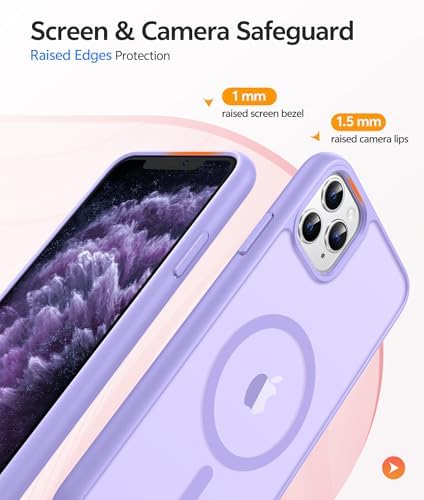 FNTCASE for iPhone 11 Pro Case, Fit for Magsafe, Translucent Matte Back - Image 4