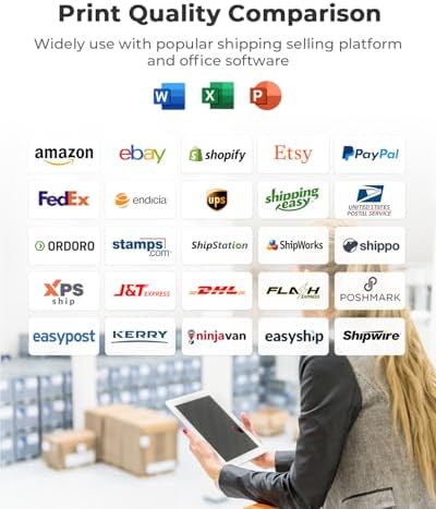 Nelko 4x6 Thermal Labels Fanfold, 1000 Shipping Labels for Label Printer - Image 4