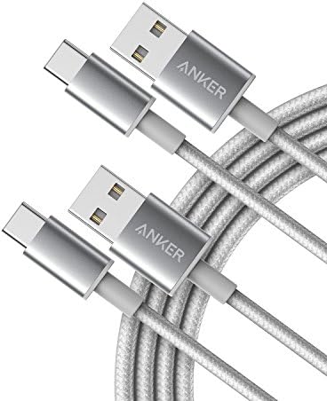 Anker USB A to USB C Cable, USB to USB C Cable (2-Pack, 6 ft, Silver) by Anker