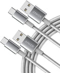 Anker USB A to USB C Cable, USB to USB C Cable (2-Pack, 6 ft, Silver) by Anker