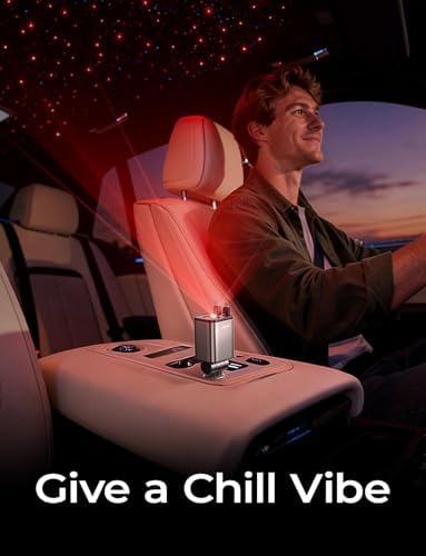 LISEN 4 in 1 Starlight Retractable Car Charger, 75W USB C Cigarette Adapter Fast Charging, Starlight Retractable Car Accessories for Women Mom, for iPhone 17 Pro Max Air 16 15 14 13 12 - Image 2