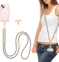 Crystal Phone Strap Crossbody Rhinestone Cell Phone Neck, Rainbow by FUAHXYESFashionPhoneLayeredJewelry