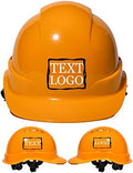 Customized Safety Hard Hat Construction Work Safety Helmet Adjustable Ratchet Suspension Full Brim with Abs Shell Construction hat by YOWESHOP