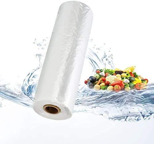 14x20 Plastic Produce Bags on a Roll - Clear Plastic Bags for Food, Vegetable, Fruits, Bread, Pet Bags and Grocery Clear Bag- 350 Bags/roll (4 Rolls) by TAPSIN