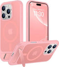 Temdan Magnetic Compatible with iPhone 16 Pro Max Case, [Built-in Invisible Kickstand][Compatible with MagSafe] [Military Grade Shockproof] Slim Translucent Matte Phone Case for iPhone 16 Pro Max 6.9" by Temdan