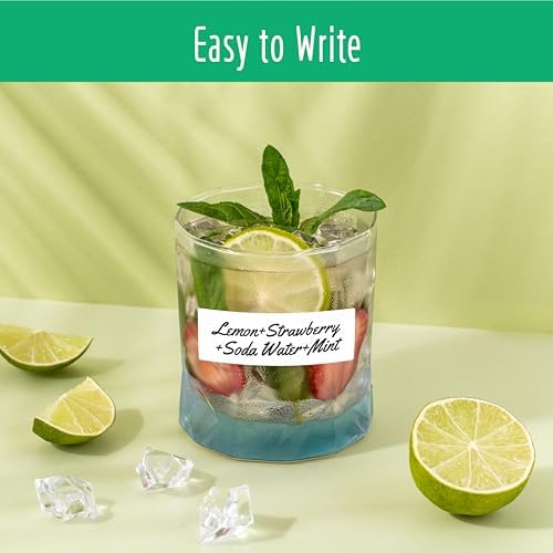 300 Removable Blank Food Labels, Water/Oil/Tear Resistant with Perforation Line for Freezer Food Containers Jars Pantry Organization (Each Measures 1” x 3”) - Image 3