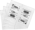 Shipping Labels with Rounded Corner, 8.5 x 5.5 Inches Half Sheet Self Adhesive by Immuson