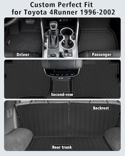Floor Mats & Cargo Liner & Backrest Mat Custom for Toyota 4Runner 1996-2002 - Image 2