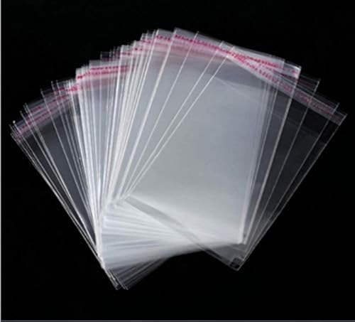 JOSDIOX 4" x 6" Self Seal Clear Cello Cellophane Resealable Plastic Poly Bags for Photo, Jewelry, Bakery, Treats, Party Favors4x6 "100pcs) by JOSDIOX