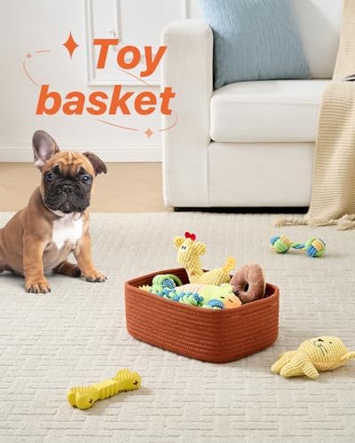 KALLAX Small Woven Storage Basket for Organizing, 12 x 8 x 4.5 inch, 3 Pack - Image 5