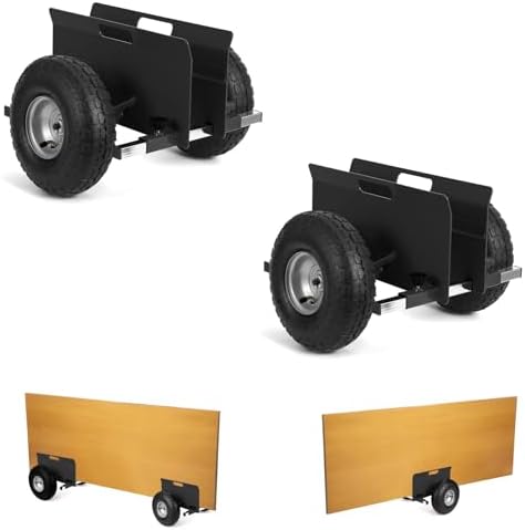 600 LBS Panel Dolly, Door Dolly Adjustable Drywall Mover with 10" Tires by Unknown