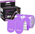 CKeep Kinesiology Tape precut Strips, 40 Count Elastic k Tape, Purple by Createabetterworldwiththegreateststrength