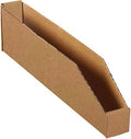 BOX USA BBINBWZ218K Open Top Bin Boxes, 2" x 18" x 4-1/2", Kraft (Pack of 50) by BOXUSA