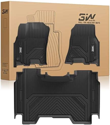3W Floor Mats Fit for Dodge Ram 1500 Crew Cab 2025-2026 by 3W