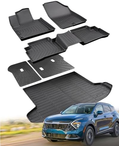 for Kia Sportage Floor Mats & Cargo Liner 2023-2026 (Not Hybrid) by CreeKTCarAccessories