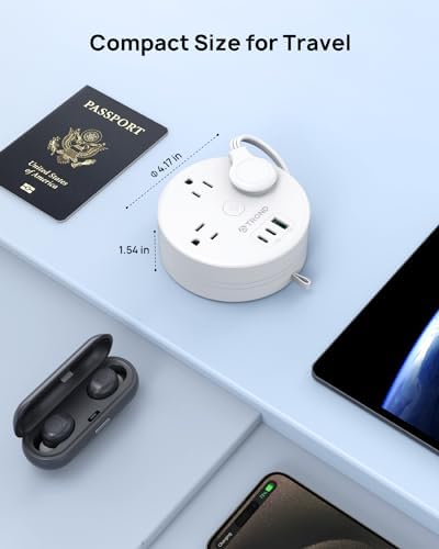 TROND 20W USB C Travel Power Strip, Retractable Extension Cord 5ft - Image 6