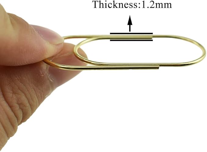 HAHIYO Paper Clips Sturdy 2 inches Length 30 Pack Wide Paperclips Heavy Duty - Image 3