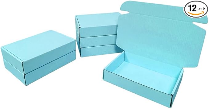 12 Pcs 14.2 x 11.8 x 2.4 inches Large Szie Corrugated Cardboard Gift Boxes by Unknown