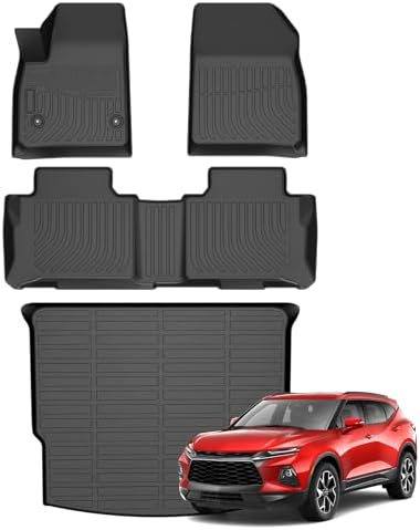Blazer Floor Mats Fit for 2019-2025 2026 Chevy Blazer Gas Only (Not for EV & Trailblazer), All Weather Floor Mats for Blazer Accessories Include Cargo Liner by cartist