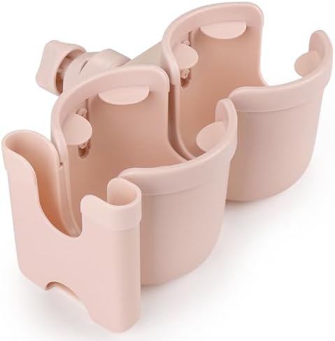 Accmor Stroller Cup Holder with Phone Holder, Bike Cup Holder, Walker Scooter Wheelchair Cup Holder Attachment, Universal Cup Holder for Uppababy Graco Strollers by Accmor