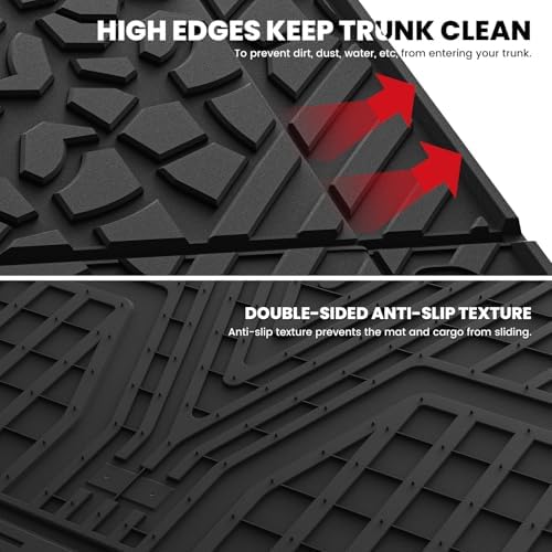 LASFIT Cargo Mat for Jeep Wrangler 4XE 2021-2025 4 Doors with Subwoofer - Image 4