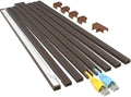 Yecaye Cord Hider, 113in One-Cord Cable Raceways, W0.59in H0.4in, Darkwood by Yecaye